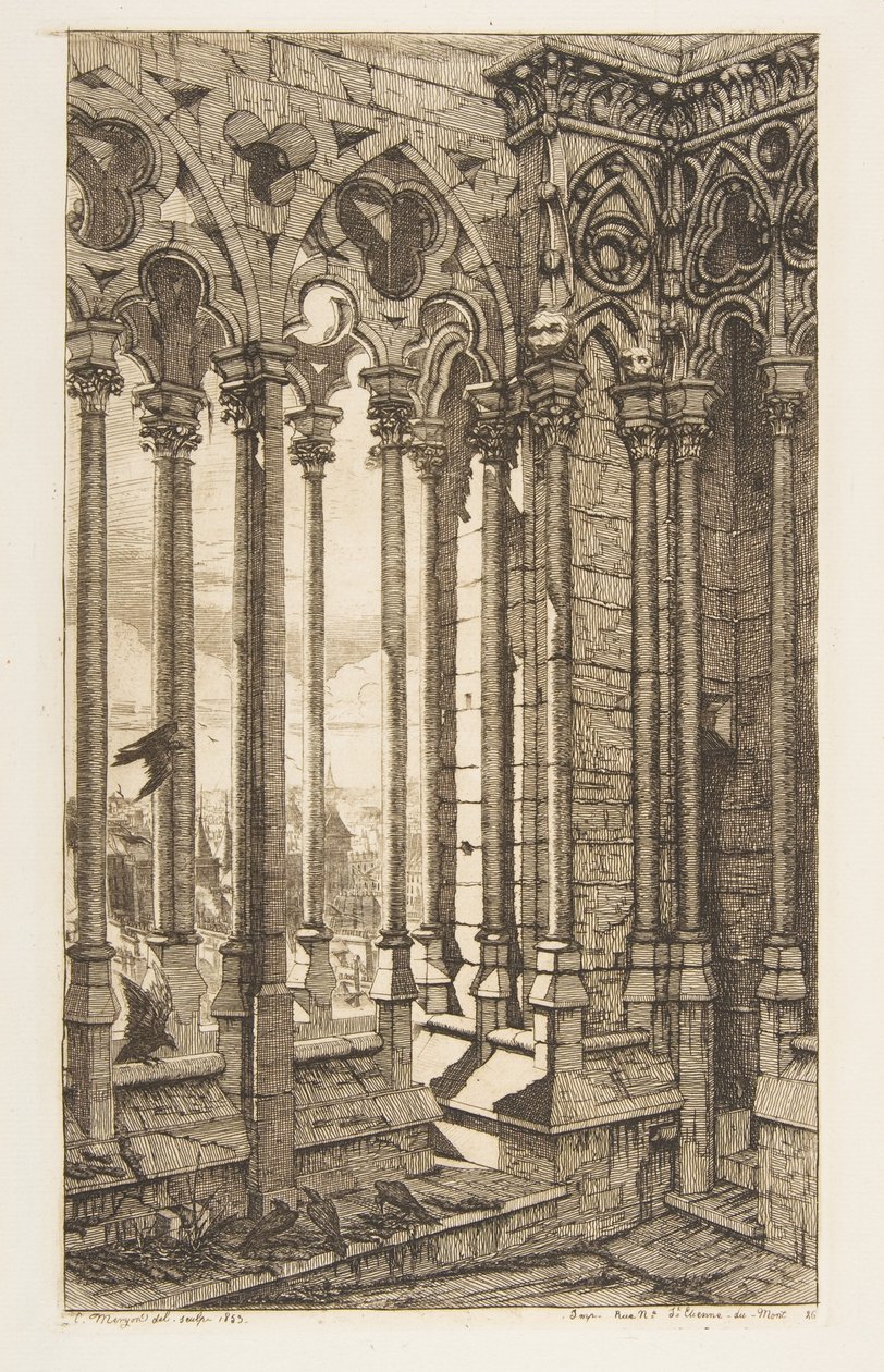 Galleri, Notre-Dame-katedralen, Paris af Charles Meryon