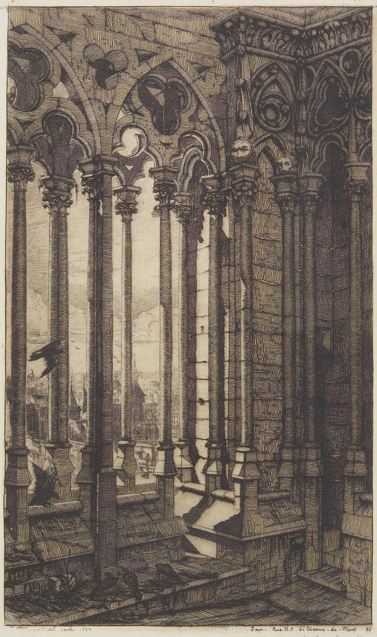 Galleri i Notre-Dame af Charles Meryon