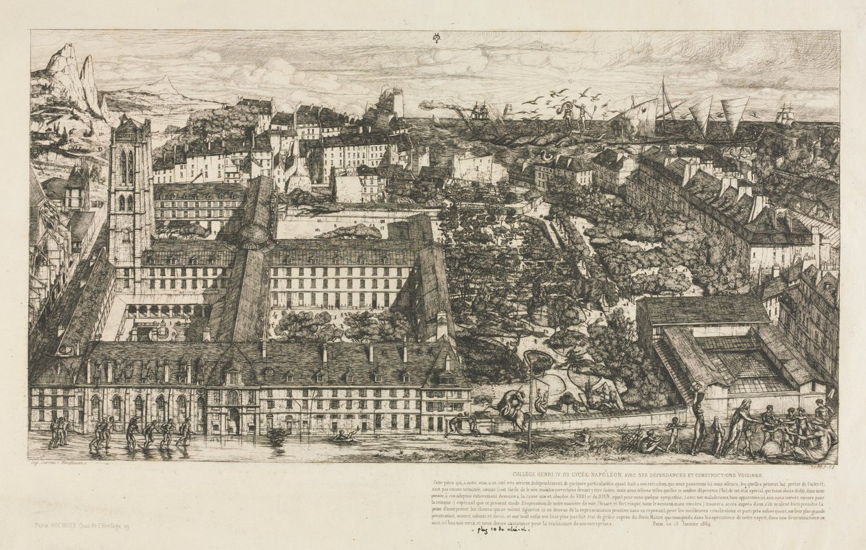 Henry IV College af Charles Meryon