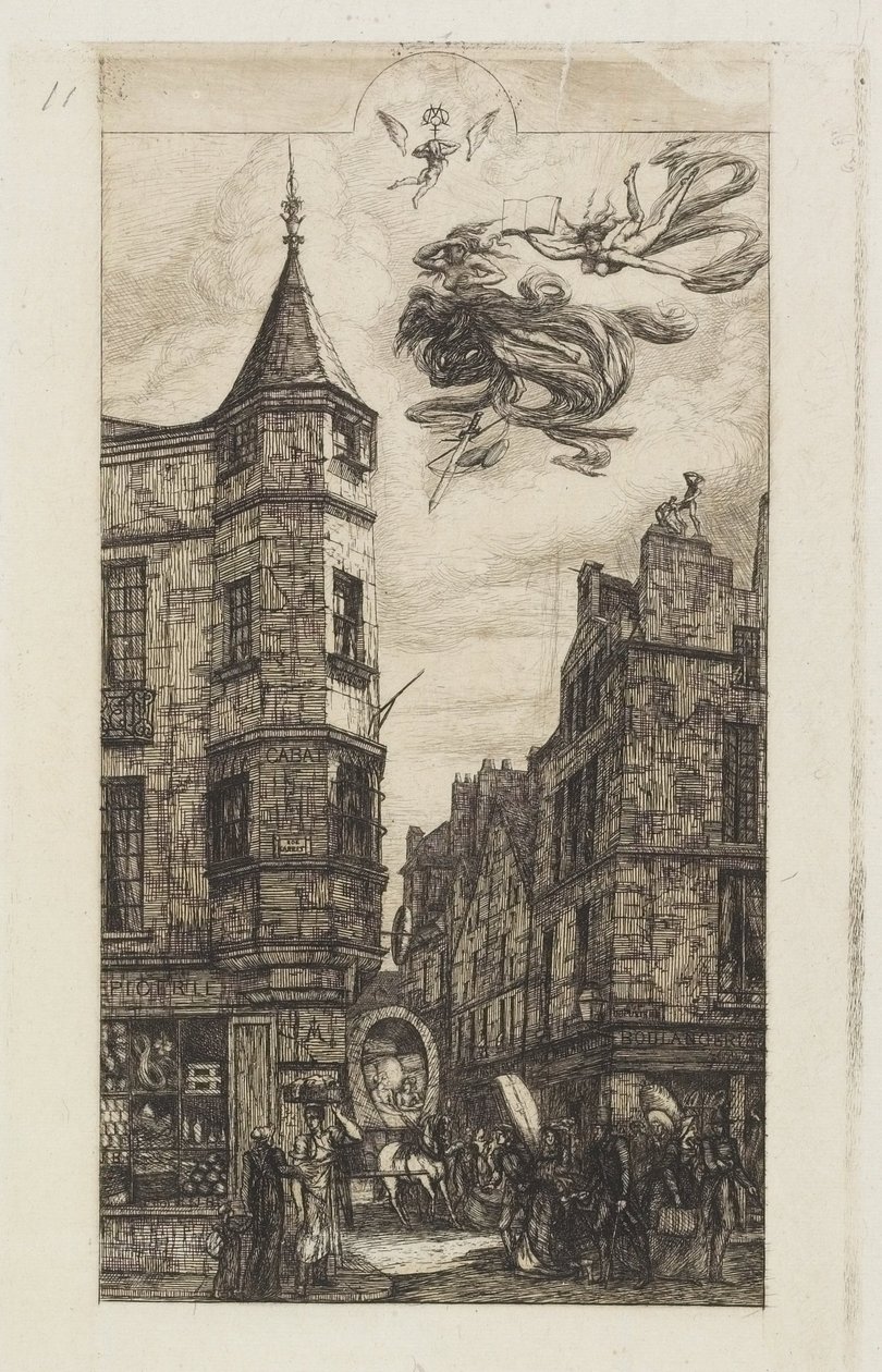 Hus med tårn, nr. 22 af Charles Meryon