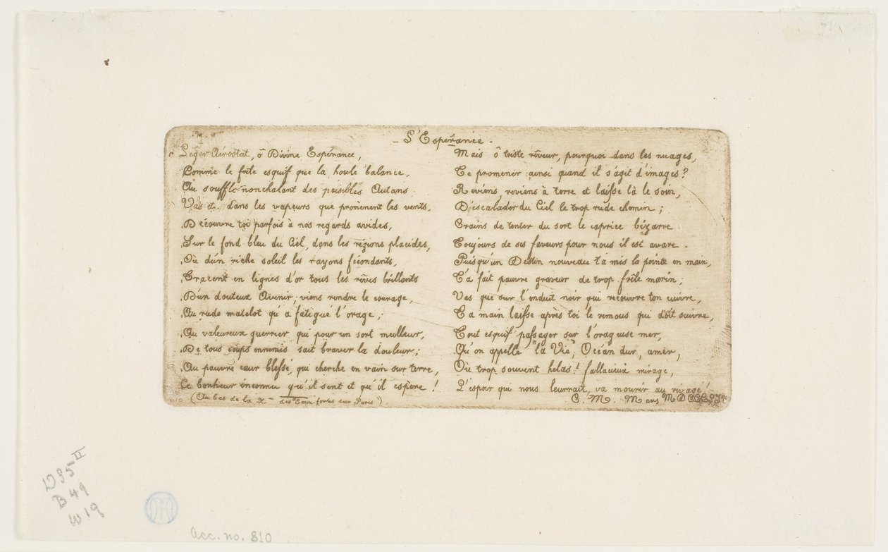 Håbet (vers til Pont-au-Change) af Charles Meryon