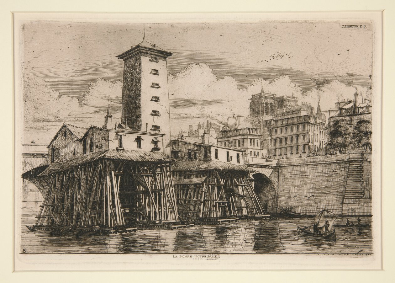 Notre Dame pumpe af Charles Meryon