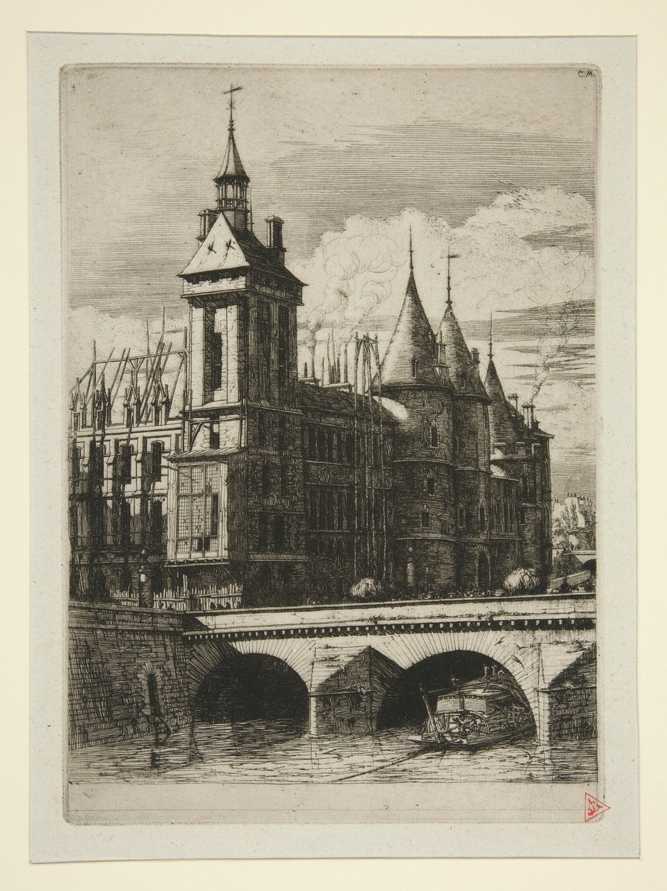 Klokketårnet, Paris af Charles Meryon