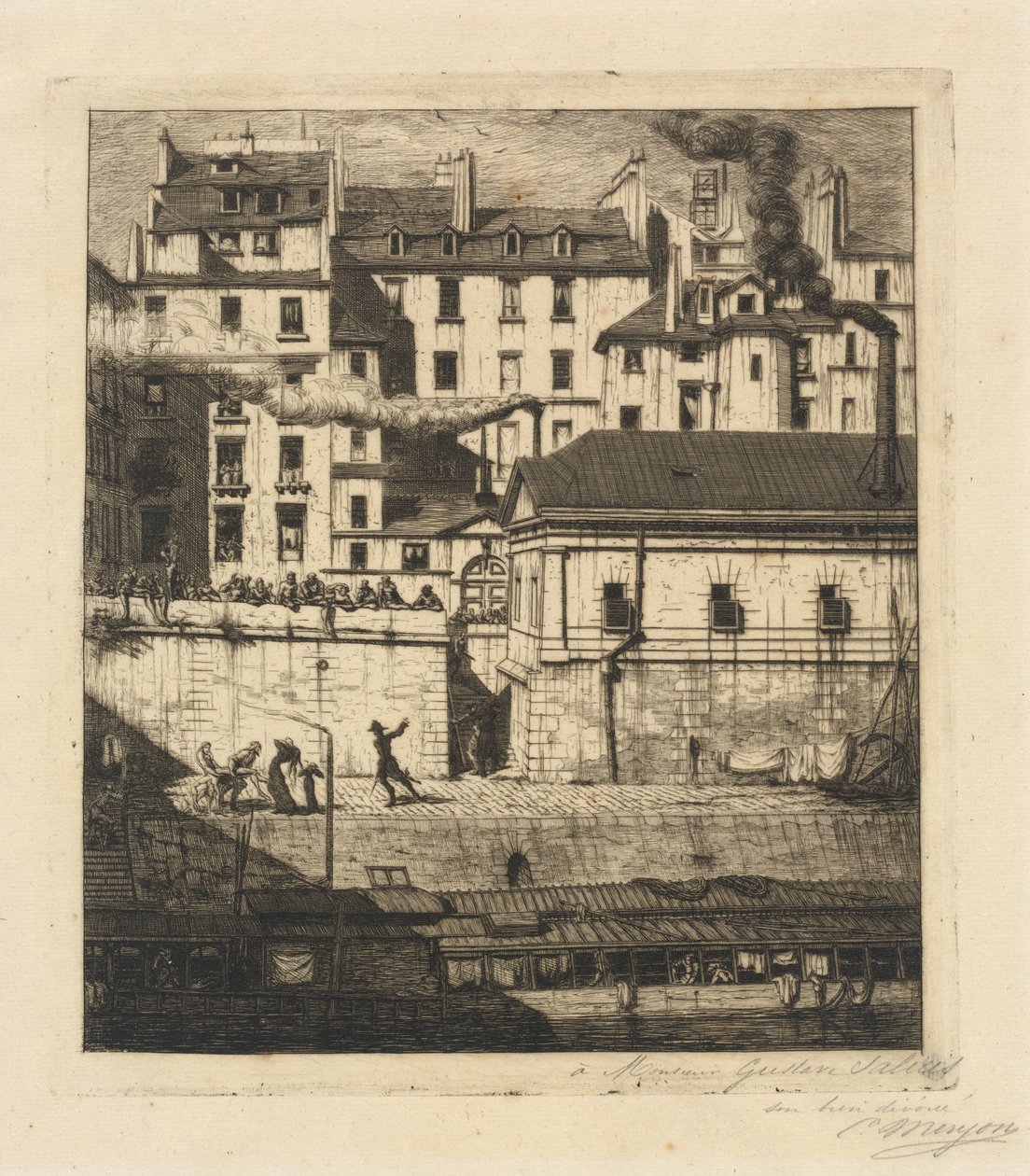 La morgue, Paris (Lighuset) af Charles Meryon