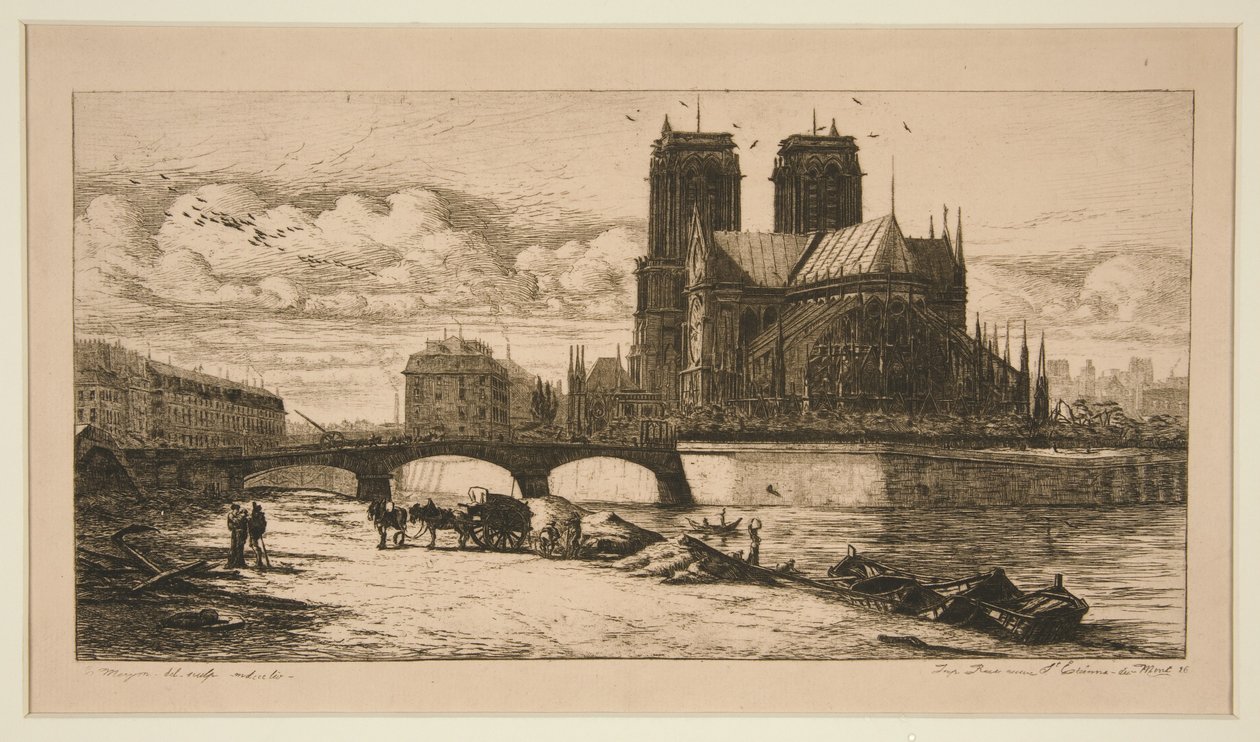 Apsiden i Notre-Dame af Charles Meryon