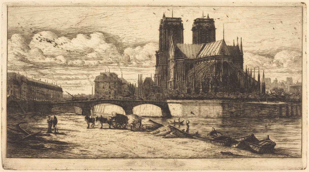 Apsiden i Notre-Dame de Paris af Charles Meryon