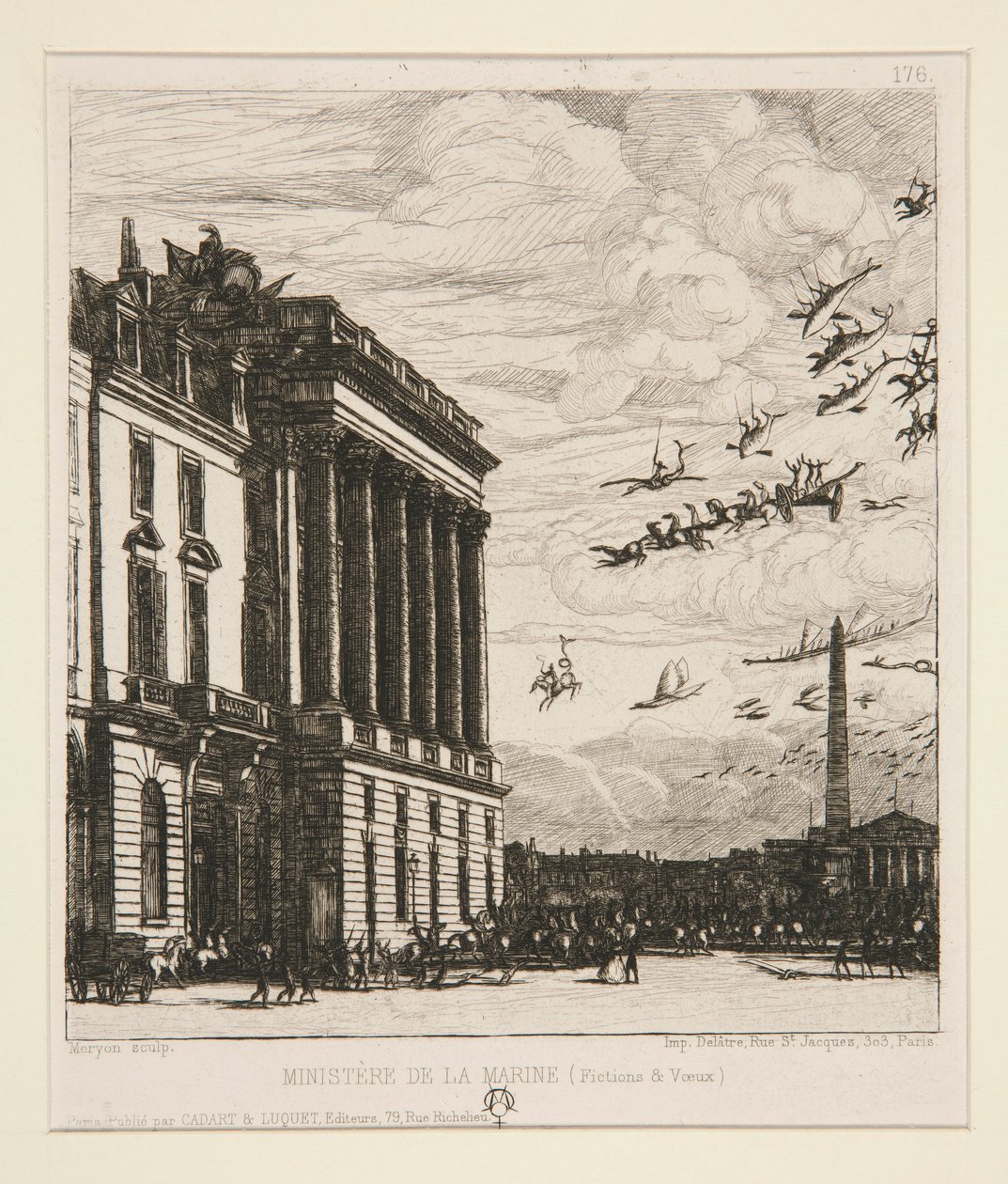 Le Ministre de la Marine (Flådeministeriet) af Charles Meryon