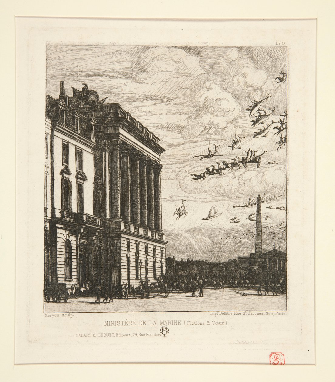 Le Ministre de la Marine (Flådeministeriet) af Charles Meryon