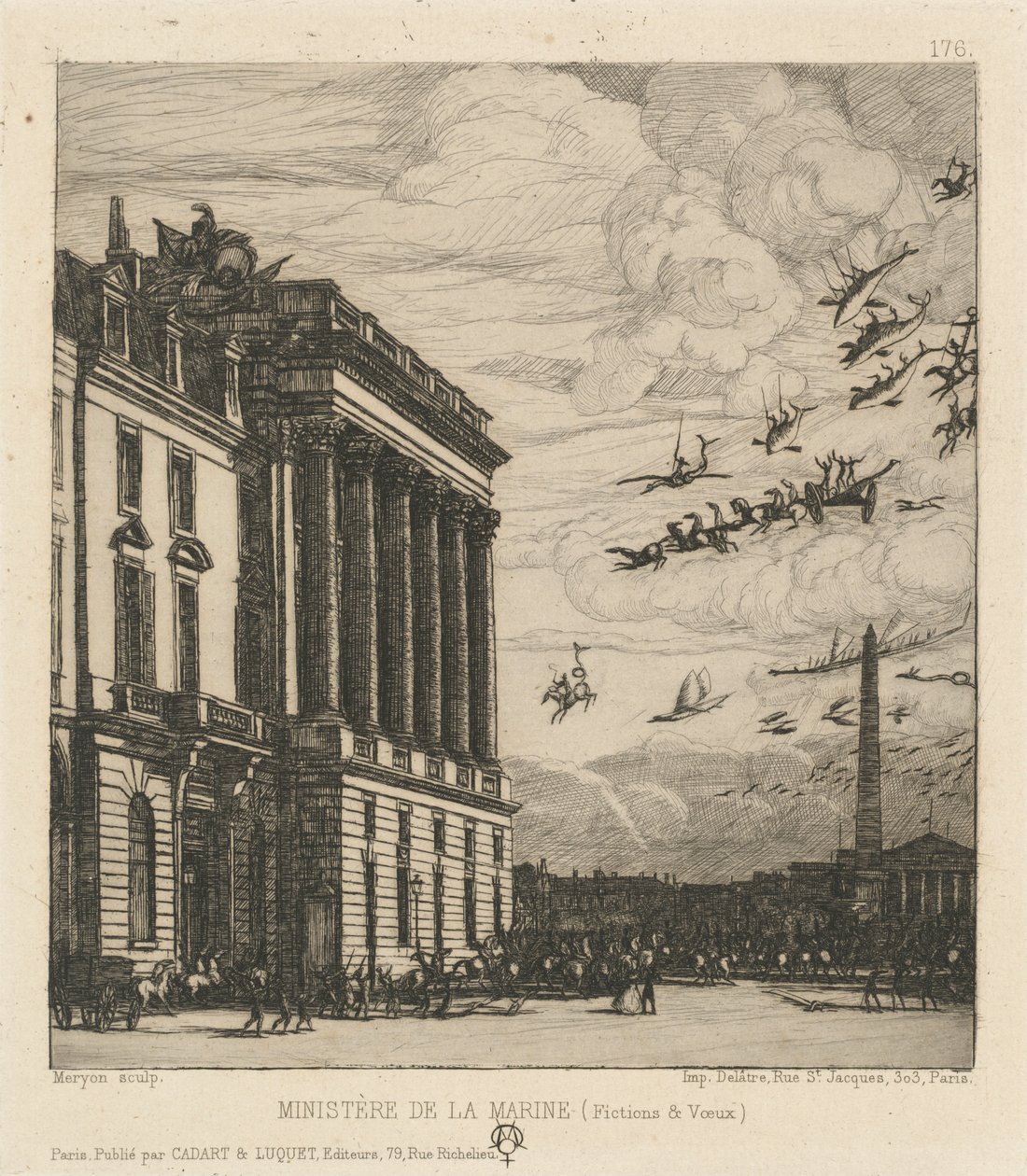 Flådeministeriet, Paris (Admiralitetet, Paris) af Charles Meryon