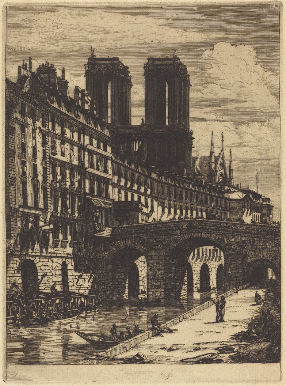 Den Lille Bro, Paris af Charles Meryon