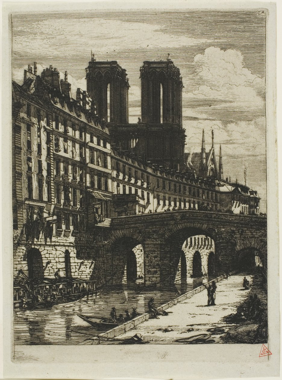 Den Lille Bro, Paris af Charles Meryon
