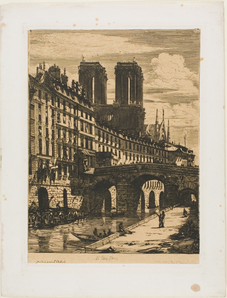 Den Lille Bro, Paris af Charles Meryon