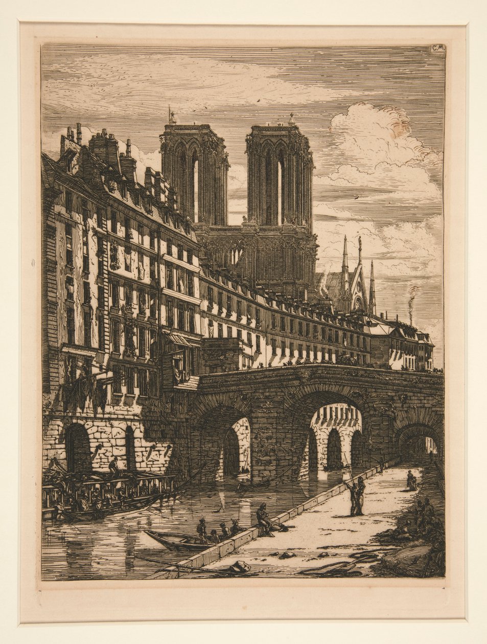 Den Lille Bro, Paris af Charles Meryon