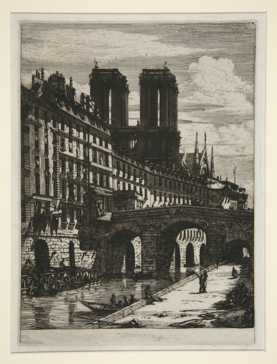 Den Lille Bro, Paris af Charles Meryon