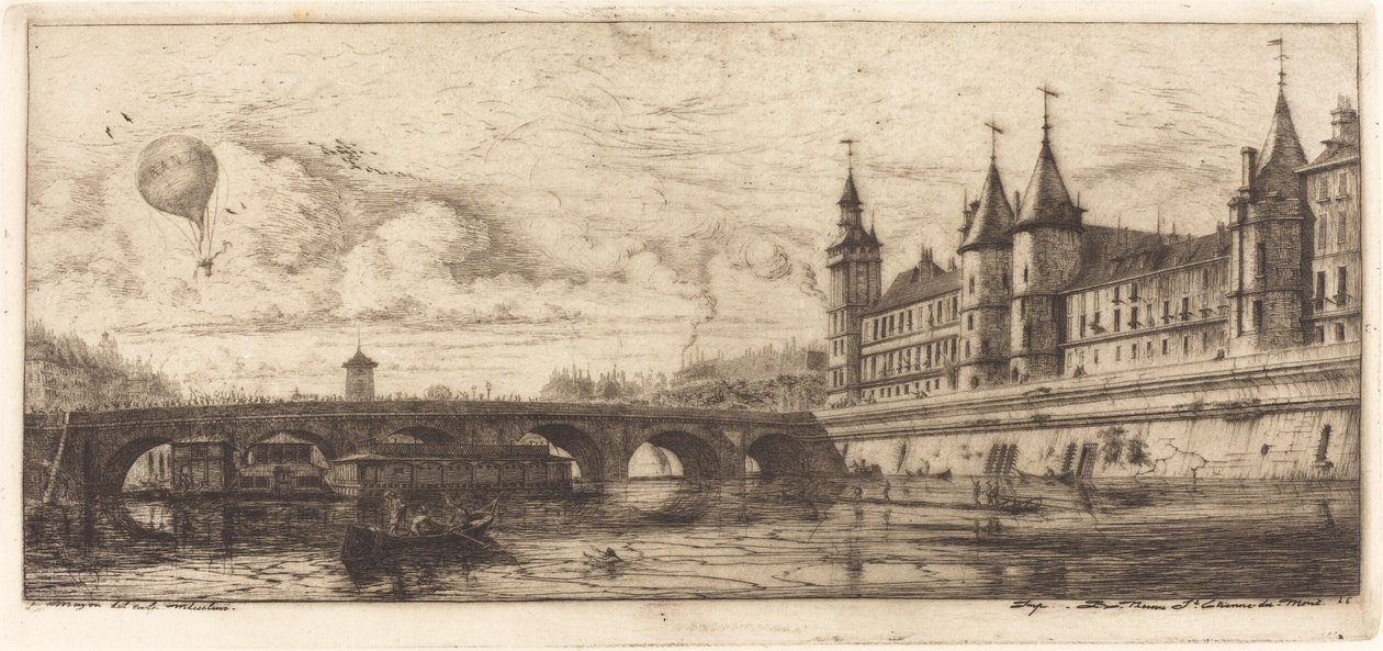 Pont-au-Change, Paris af Charles Meryon