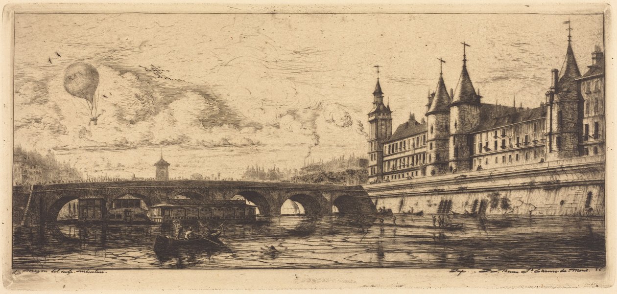 Pont-au-Change, Paris af Charles Meryon