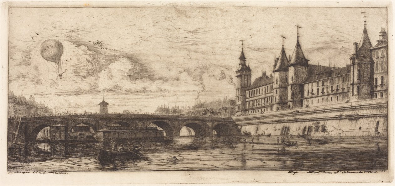 Pont-au-Change, Paris af Charles Meryon