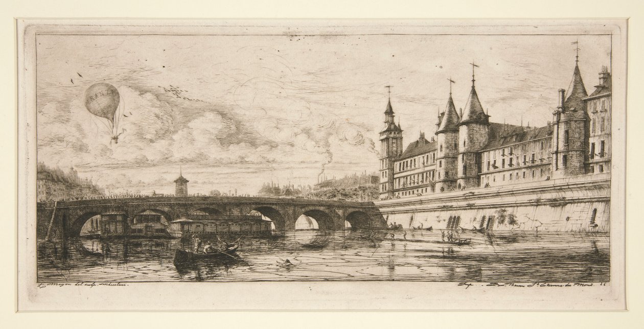 Pont au Change, Paris af Charles Meryon