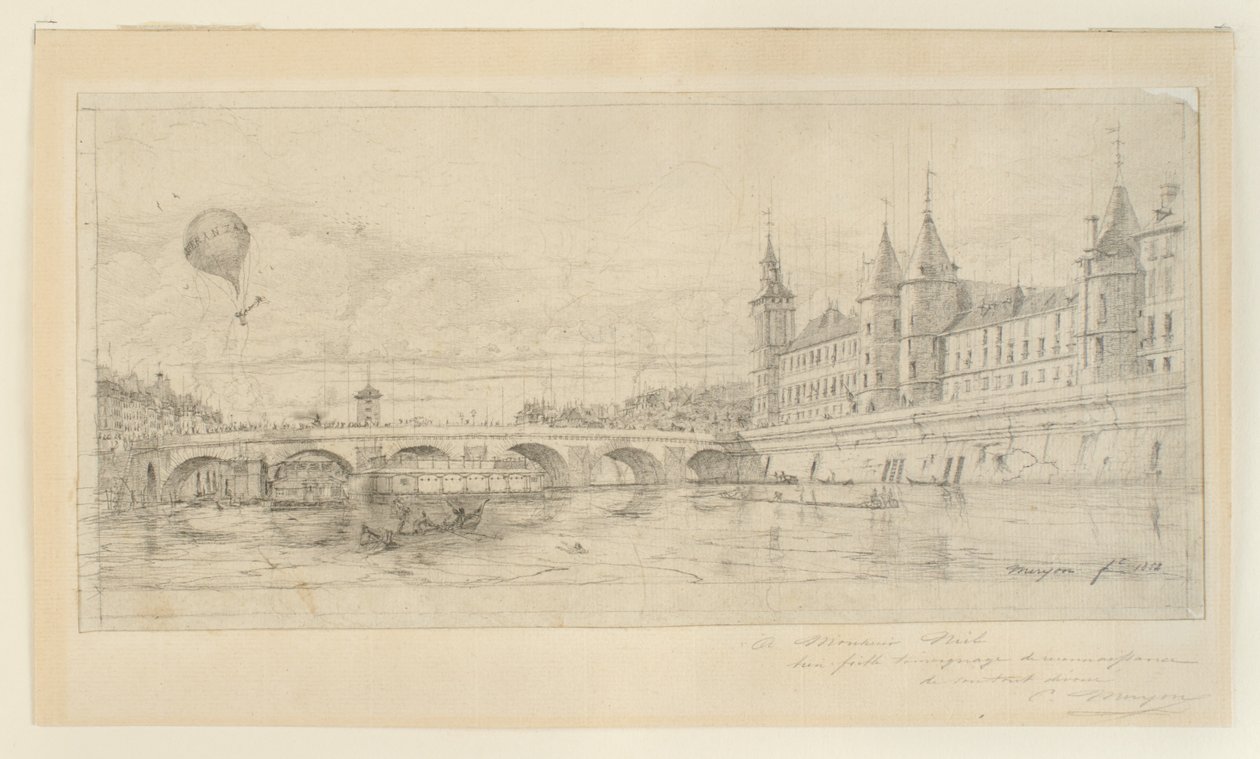 Pont au Change, Paris af Charles Meryon