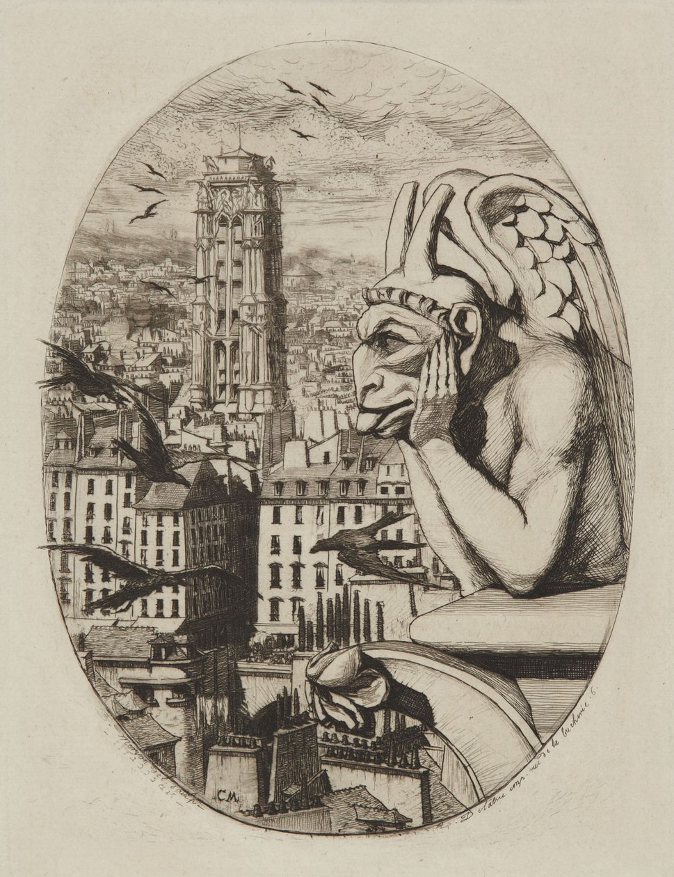 Strygen (Vampyren) af Charles Meryon