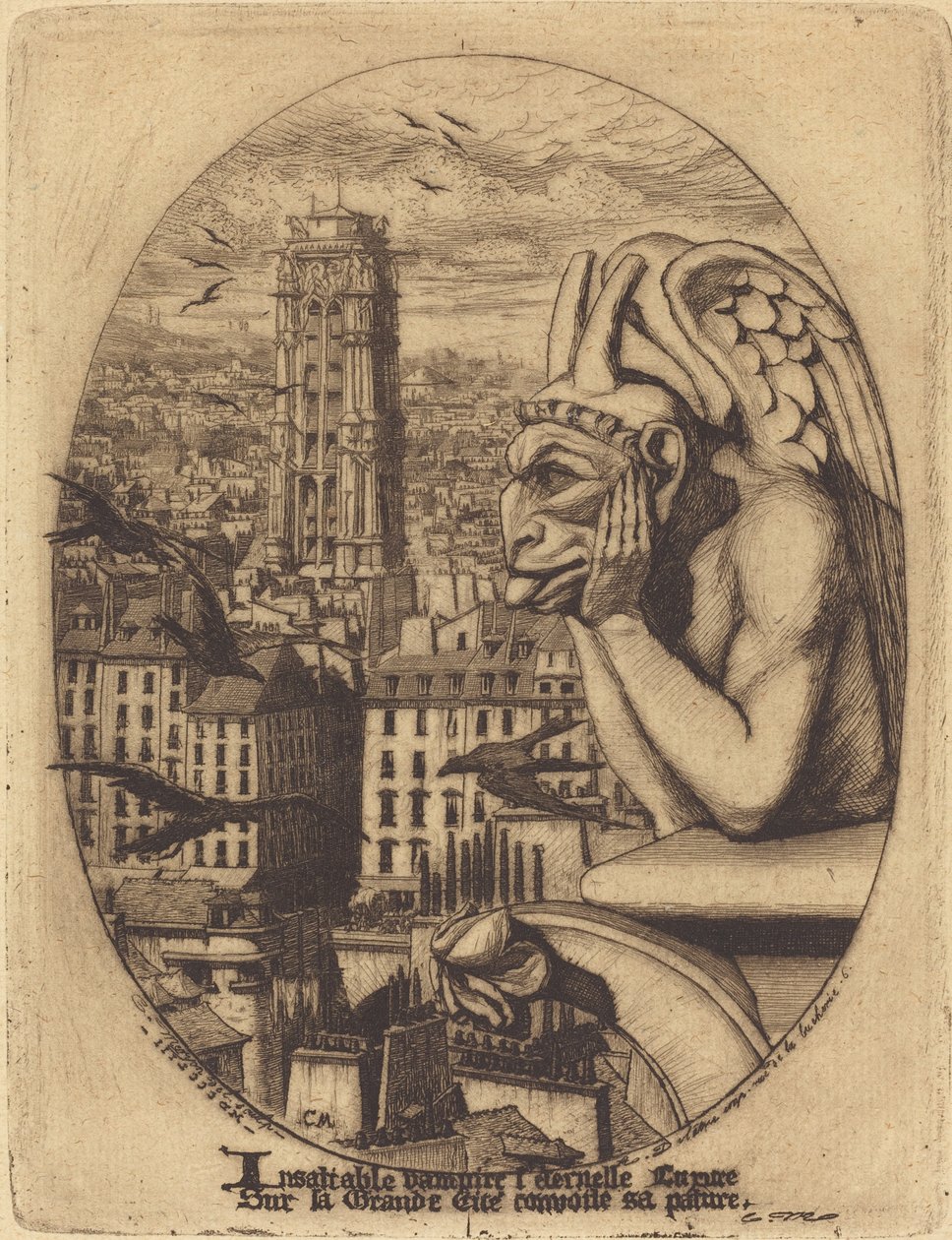 Le stryge (The Vampire) af Charles Meryon