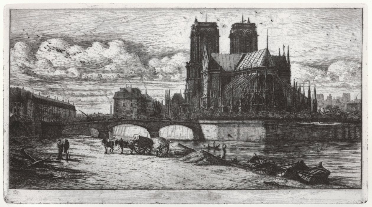 Notre Dame de Paris af Charles Meryon