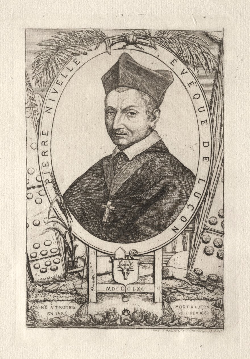 Pierre Nivelle, biskop af Luzon, 1861. af Charles Meryon