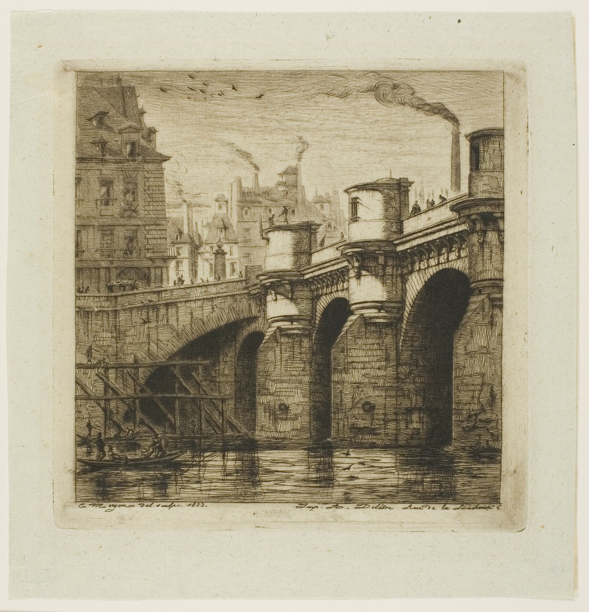 Pont Neuf, Paris af Charles Meryon