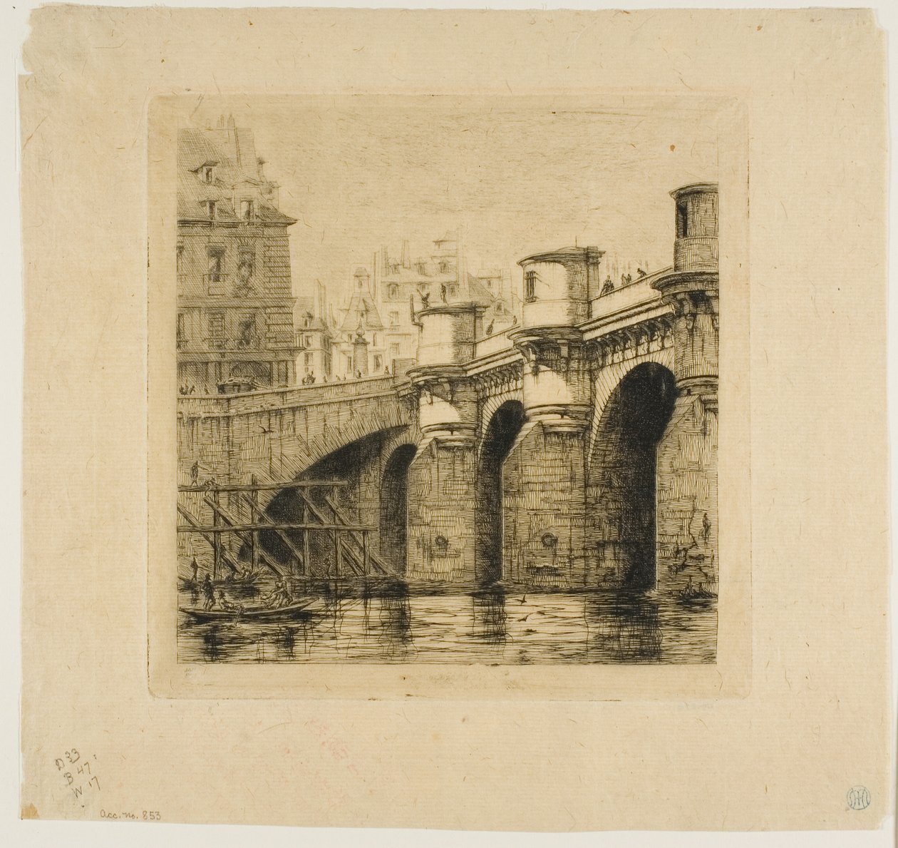 Pont Neuf, Paris af Charles Meryon