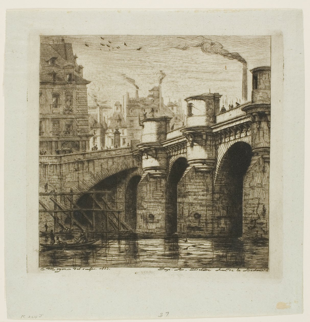 Pont Neuf, Paris af Charles Meryon