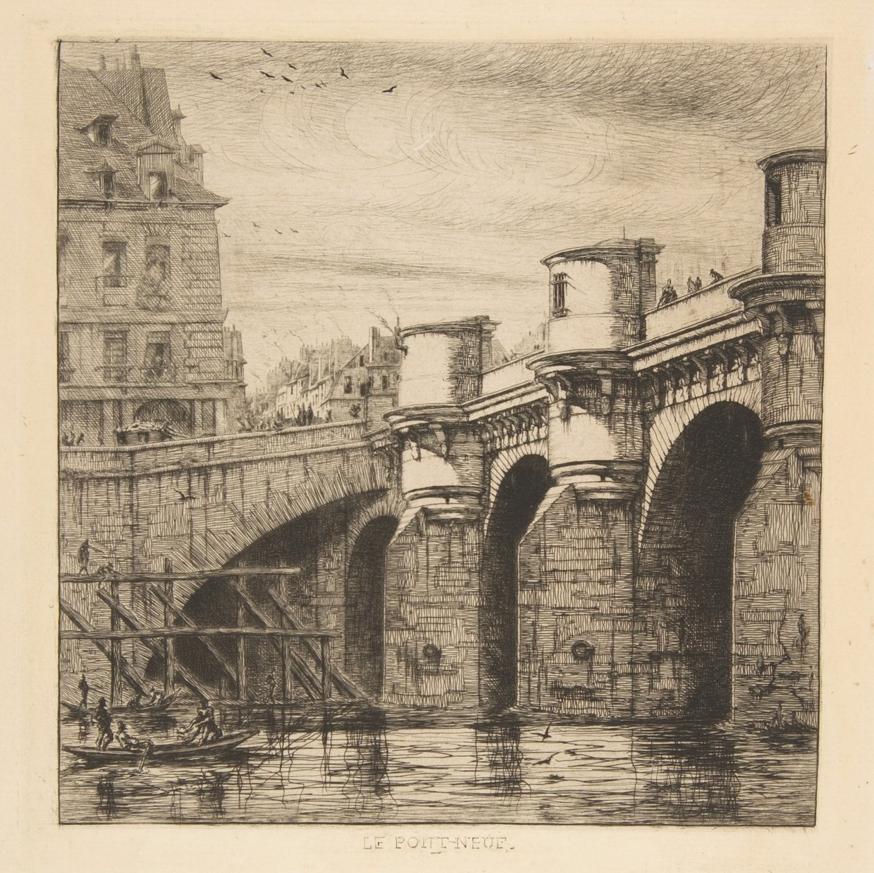 Pont-Neuf, Paris af Charles Meryon