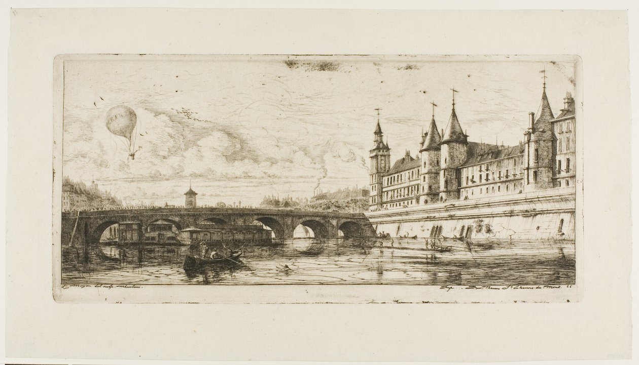 Pont au Change, Paris af Charles Meryon