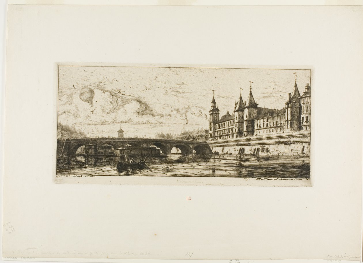 Pont au Change, Paris af Charles Meryon