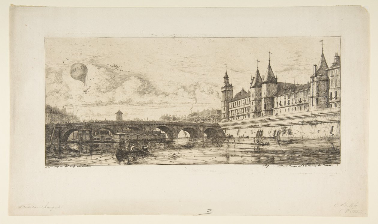 Pont-au-Change, Paris af Charles Meryon