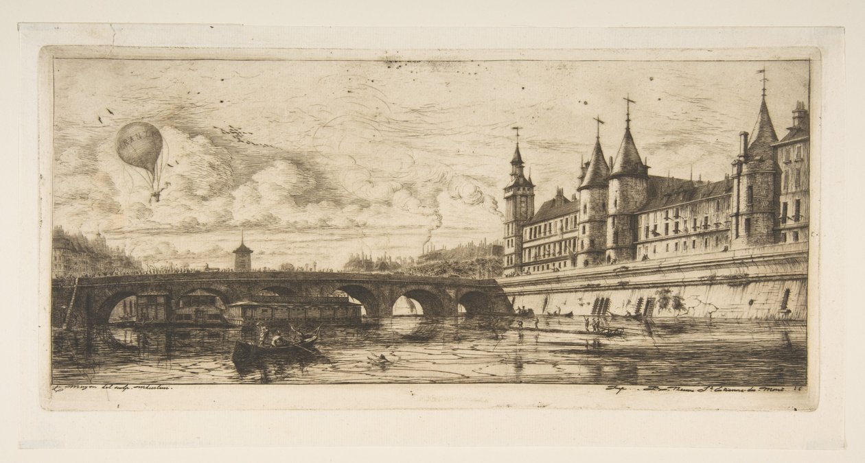 Pont au Change, Paris af Charles Meryon