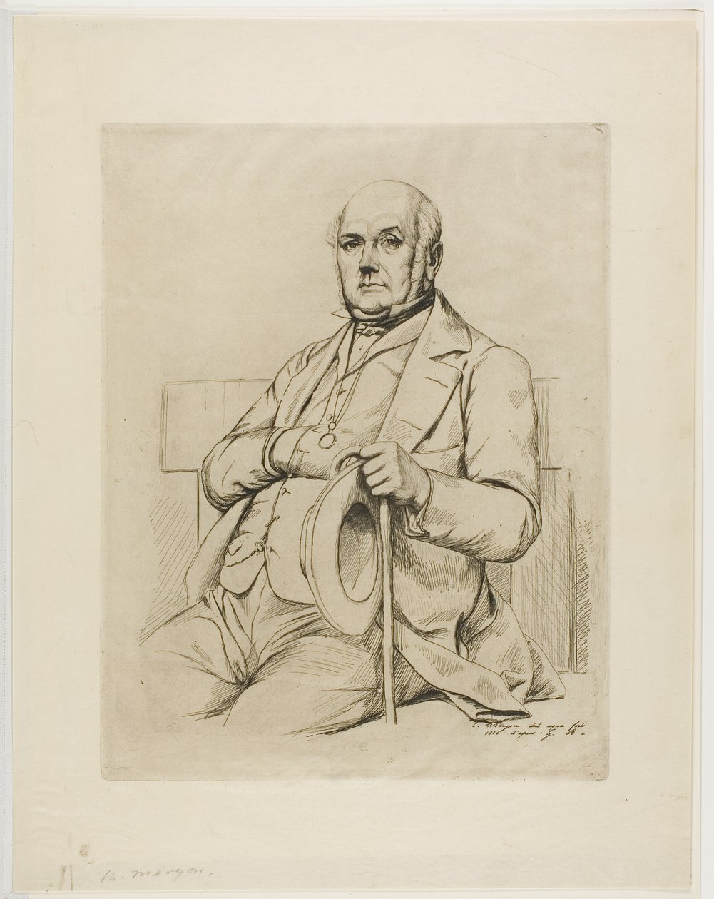 Portræt af Casimir fortællingen af Charles Meryon