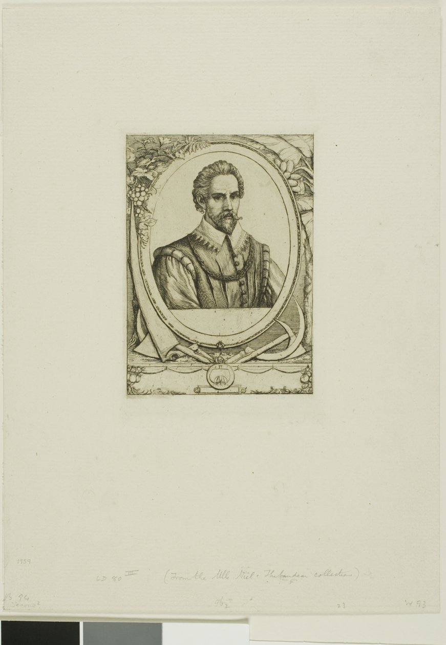 Portræt af René de Laudonnière Sablais (de Burdigale) af Charles Meryon