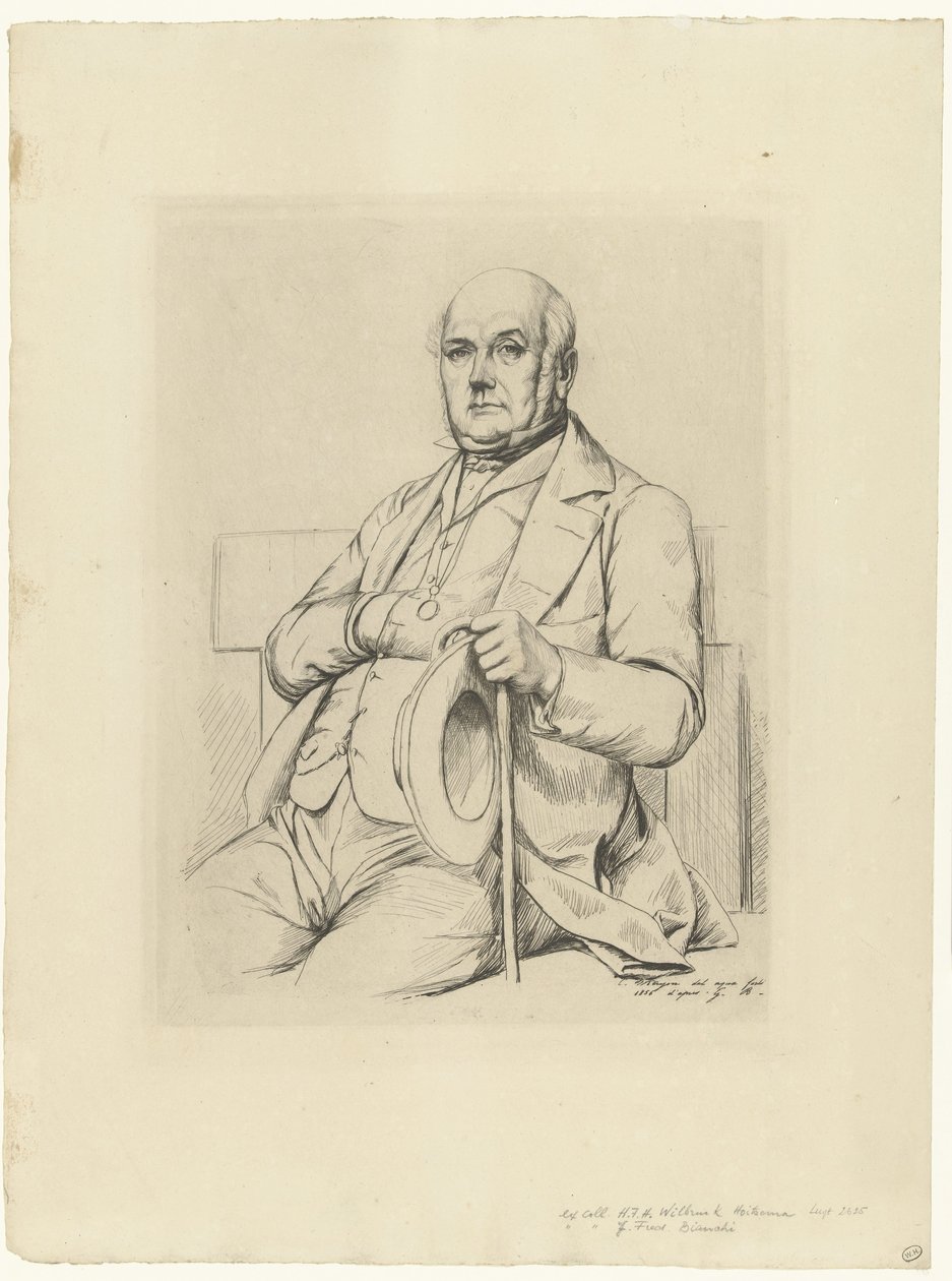 Portret af Casimir Le Conte af Charles Meryon