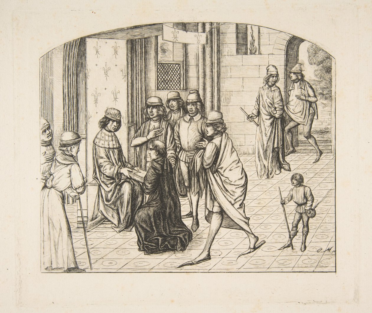 Valerius Maximus’ fremstilling for kong Ludvig XI af Charles Meryon