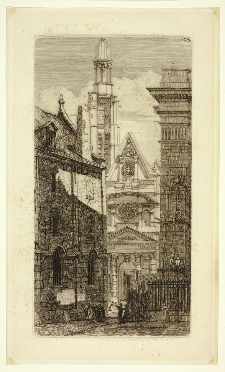 Saint-Etienne-du-Mont af Charles Meryon