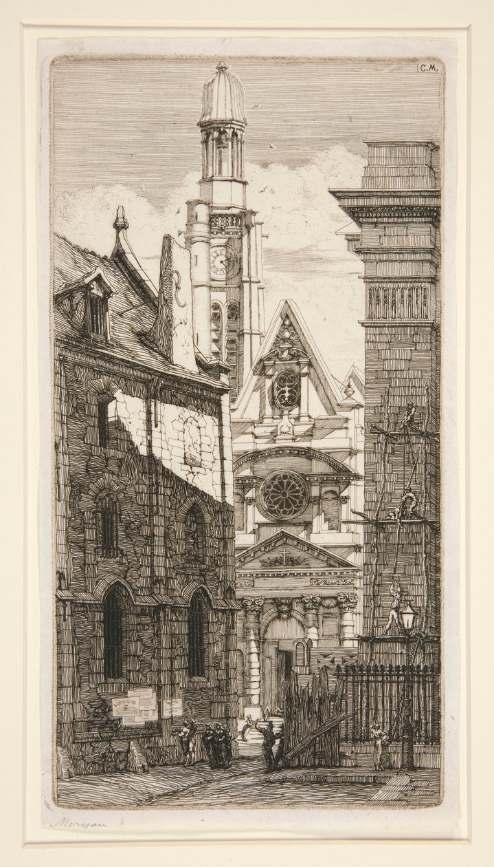 Saint-Etienne-du-Mont af Charles Meryon