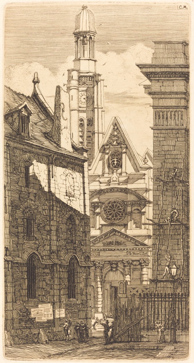 Saint-Etienne-du-Mont, Paris (St. Stephens Kirke, Paris) af Charles Meryon