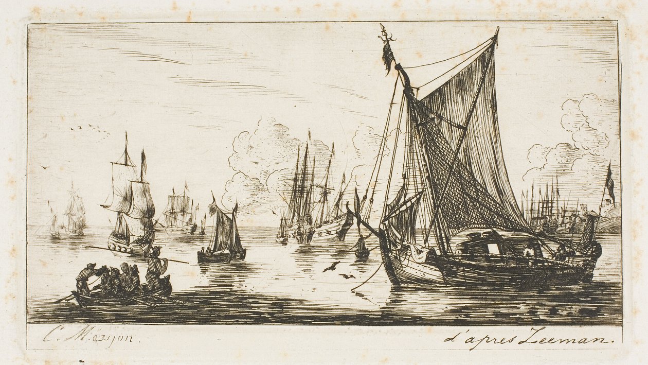 Sydhavsfiskere af Charles Meryon