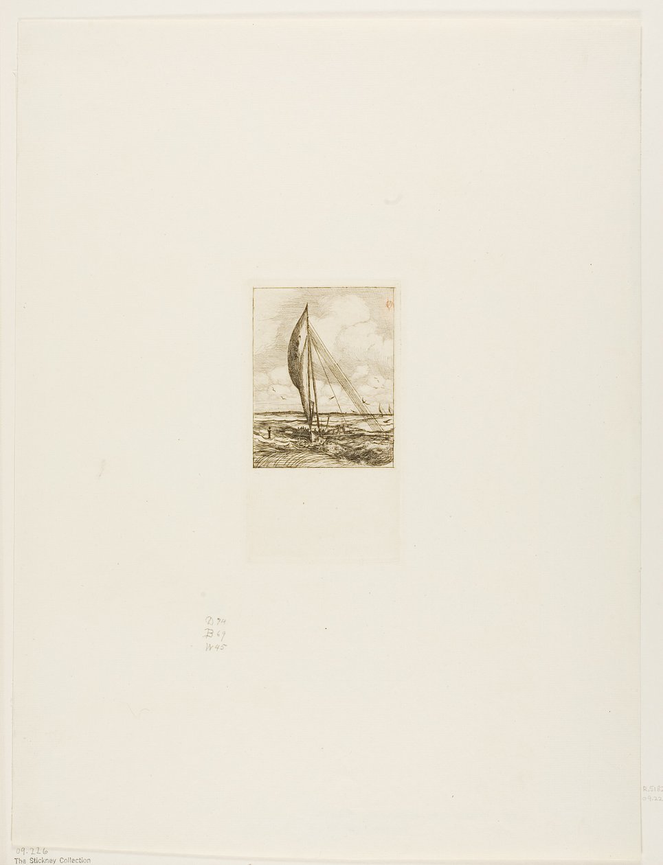 Swift-Sailing Proa, Mulgrave Archipelago, Oceanien af Charles Meryon