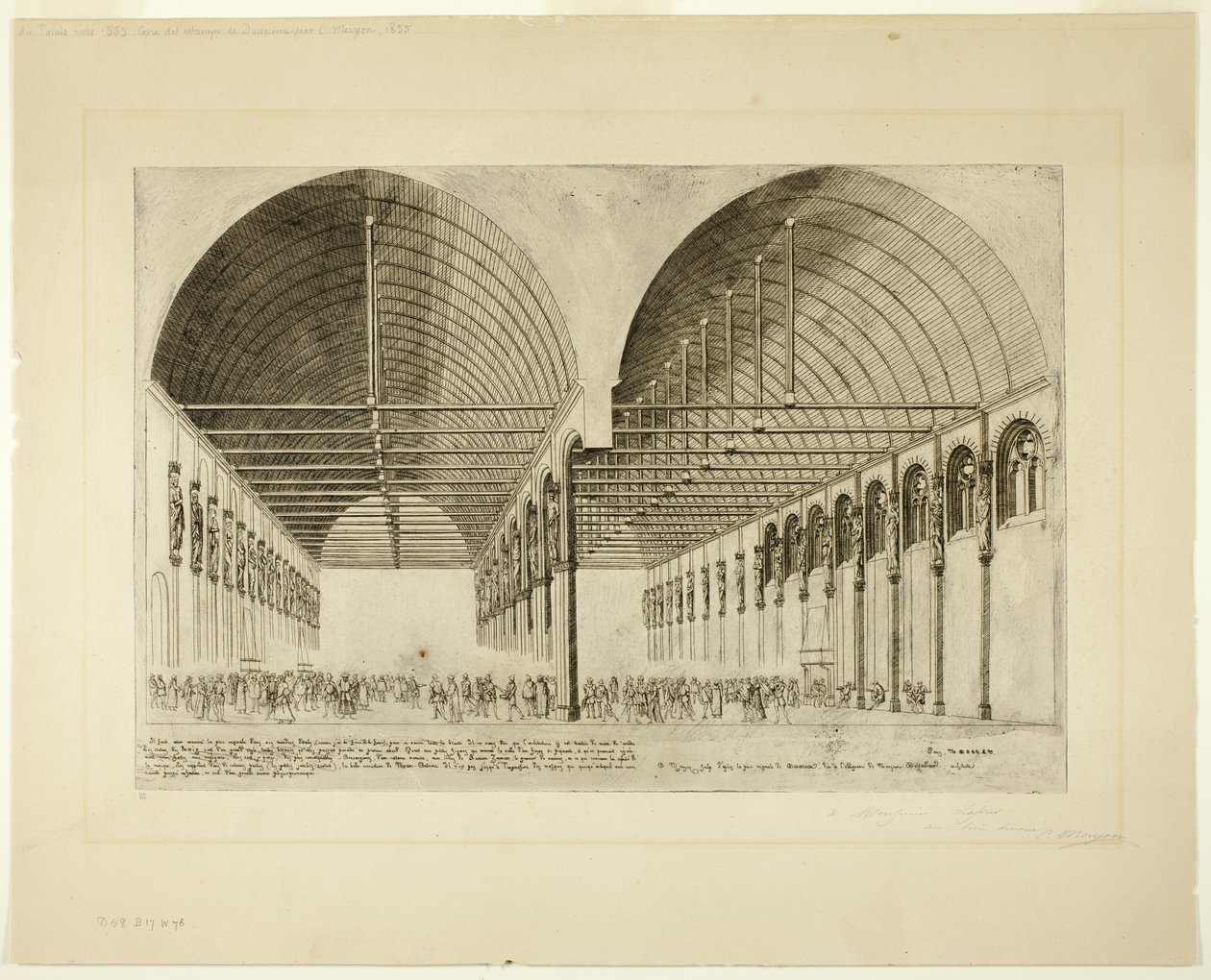 Forkammeret i Palais de Justice, Paris af Charles Meryon