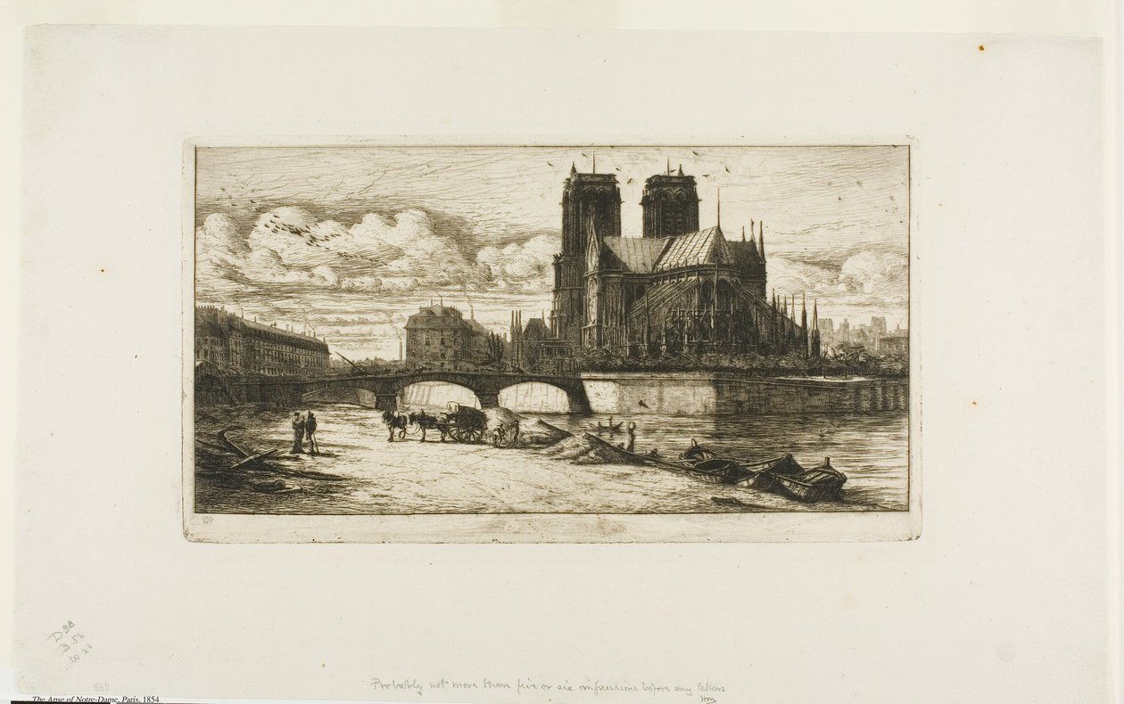 Apsis af Notre-Dame, Paris af Charles Meryon