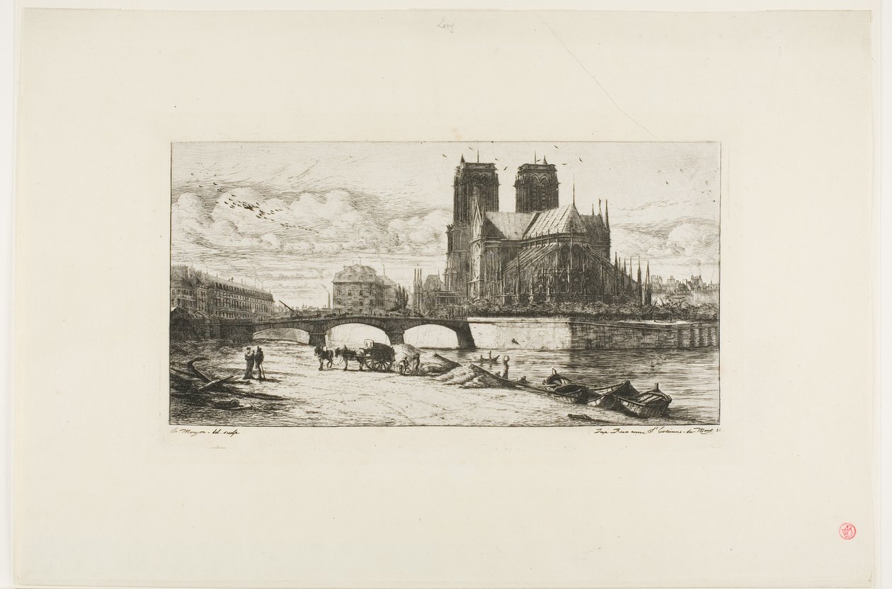 Apsis af Notre-Dame, Paris af Charles Meryon