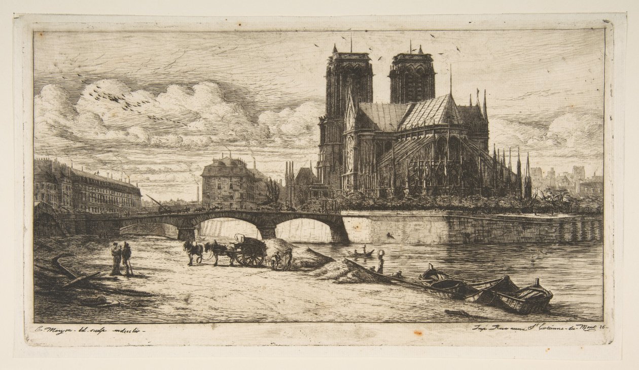 Apsiden i Notre-Dame, Paris af Charles Meryon