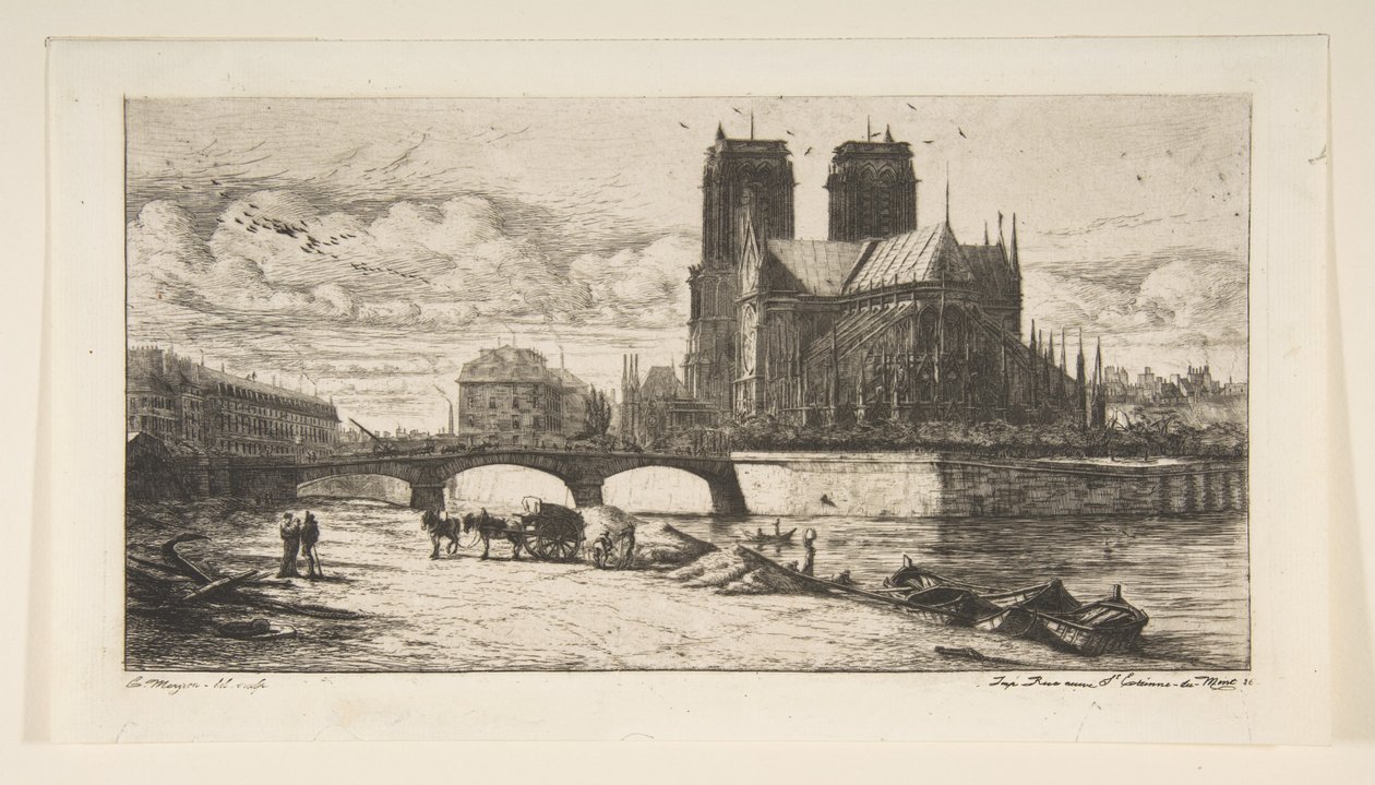Apsiden i Notre-Dame, Paris af Charles Meryon