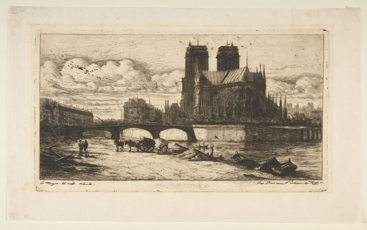 Apsiden i Notre-Dame, Paris af Charles Meryon